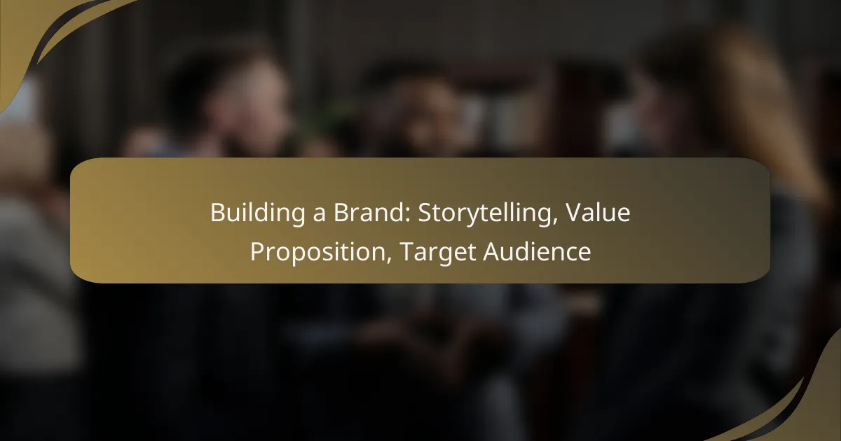 Building a Brand: Storytelling, Value Proposition, Target Audience